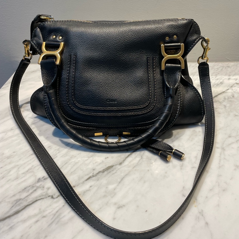 Chloe Marcie Medium Black Bag